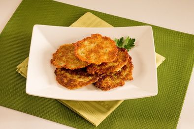 GALETTE PREPARATION  POTATOS WITH SMALL VEGETABLES PLANCHA